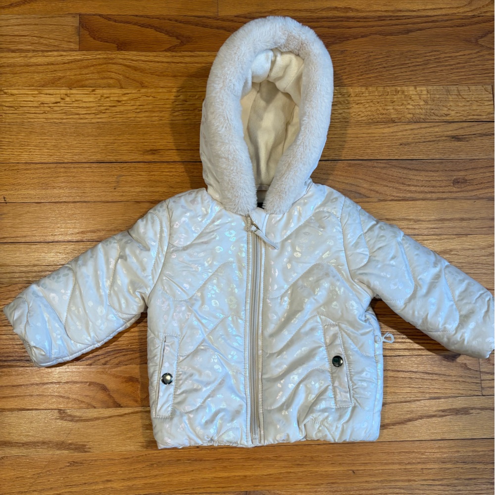 EUC Rothschild Cream Hooded Jacket for toddlers/babies